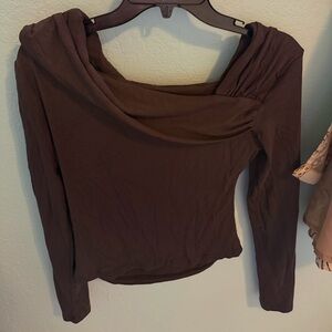 Elegant Brown Women's Top